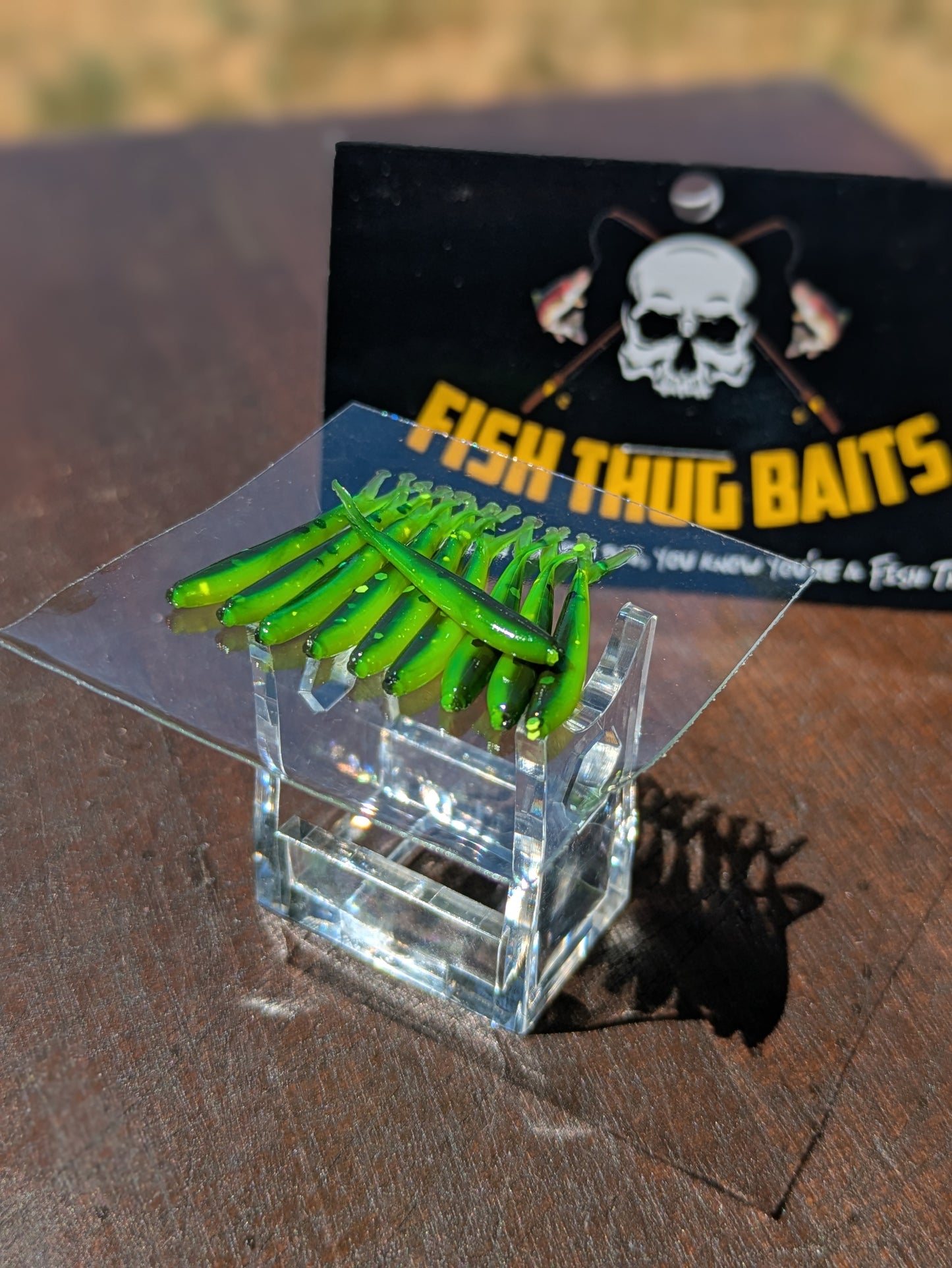 Fish Thugs - Dark Melon Chartreuse (Small)