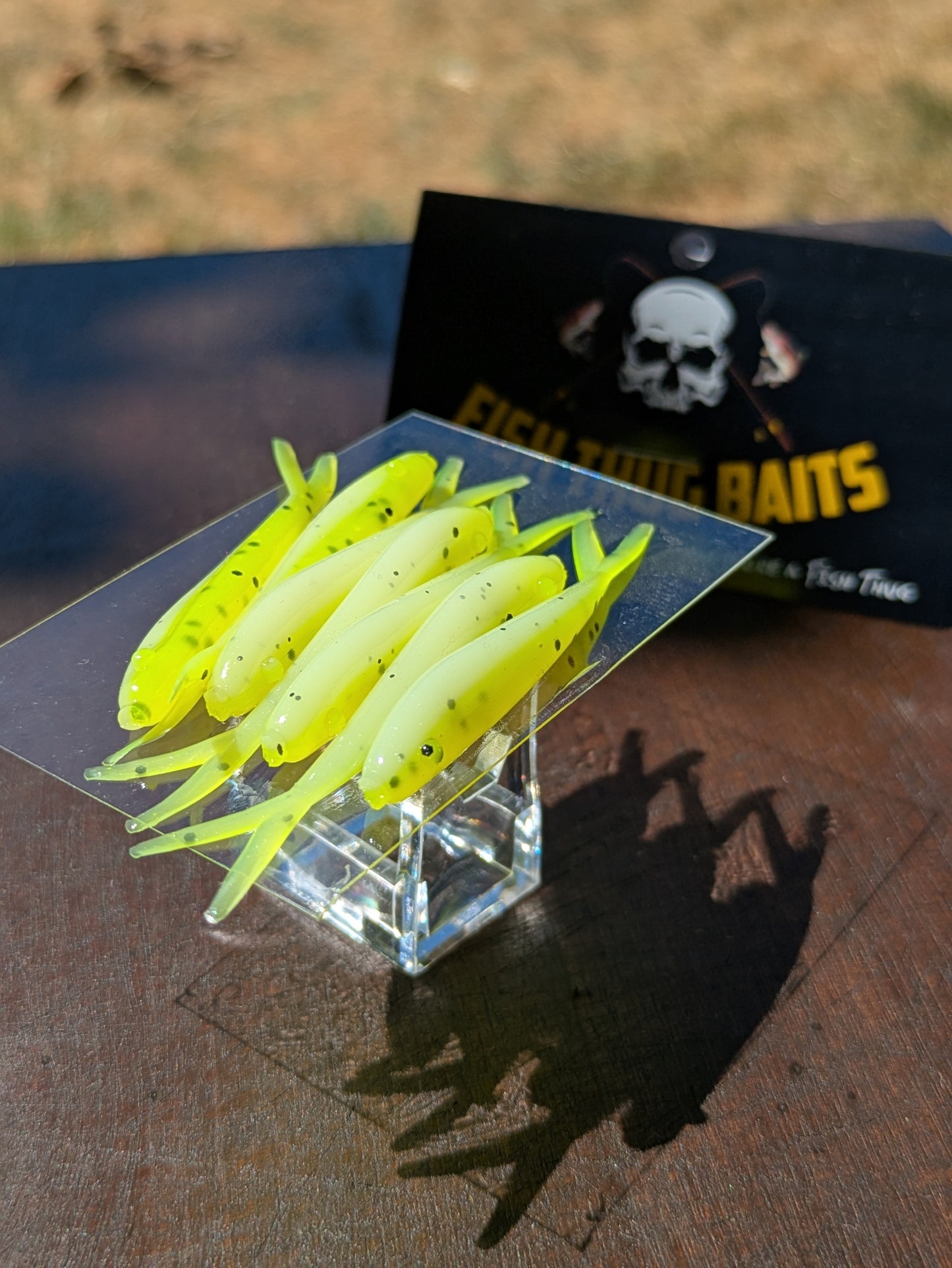 Fish Thugs - Chartreuse & White (Large)