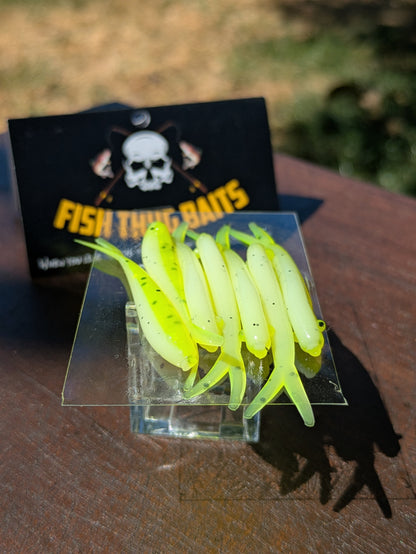 Fish Thugs - Chartreuse & White (Large)
