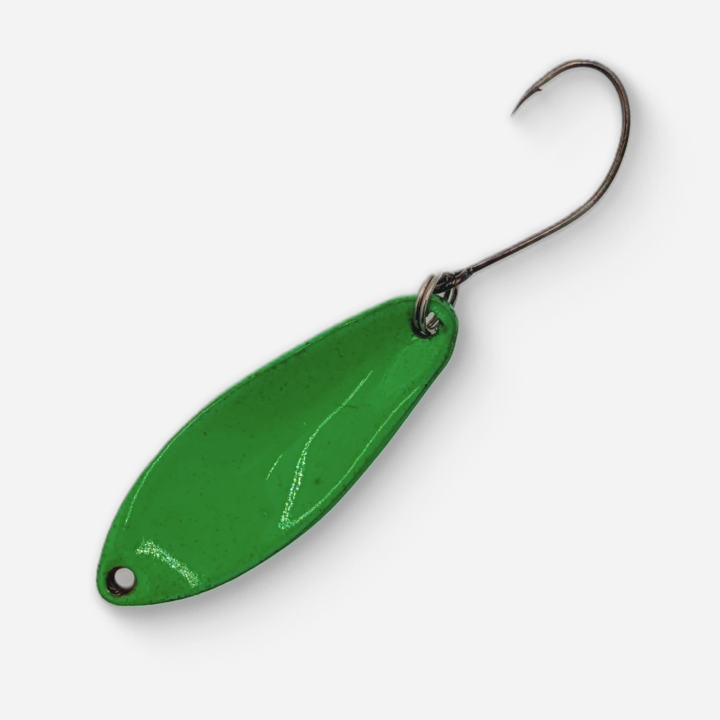 Dancin Fish Baits - Poison Apple (2.5g) Trout Spoon (Football)