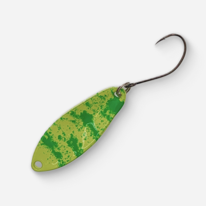 Dancin Fish Baits - Lemon Shock (2.5g) Trout Spoon (Football)