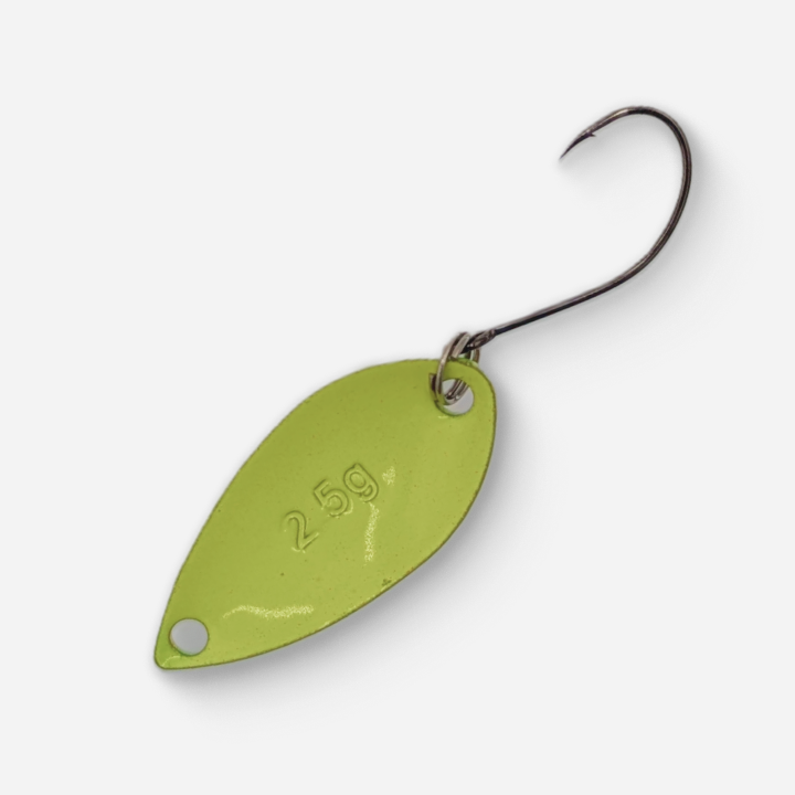 Dancin Fish Baits - Rasta (2.5g) Trout Spoon (Teardrop)