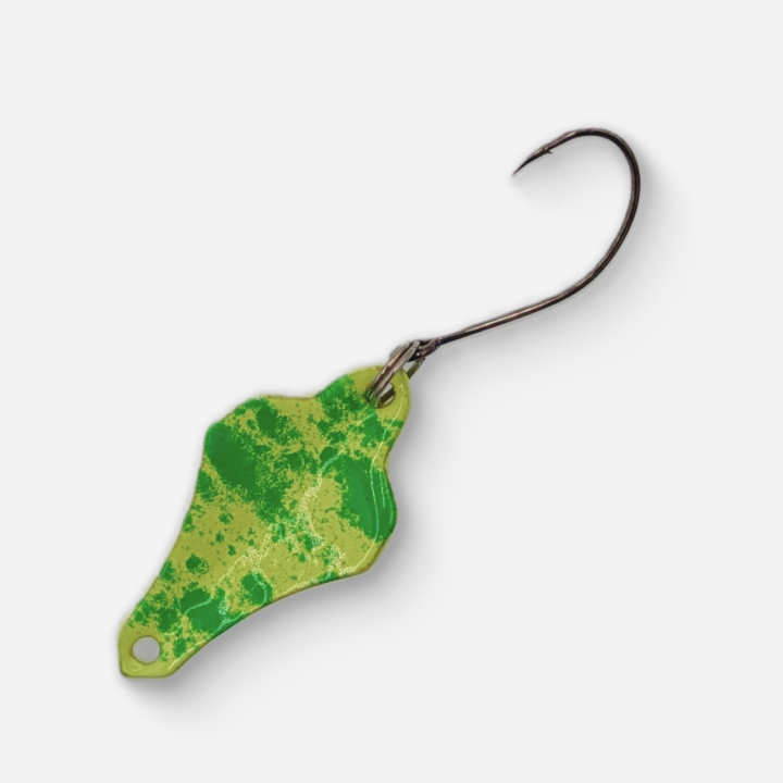 Dancin Fish Baits - Lemon Shock (3g) Trout Spoon (Jet)