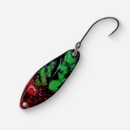 Dancin Fish Baits - Poison Apple (2.5g) Trout Spoon (Football)