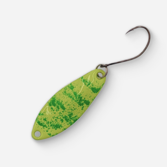 Dancin Fish Baits - Lemon Shock (2.5g) Trout Spoon (Football)