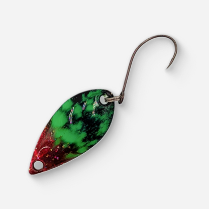 Dancin Fish Baits - Poison Apple (2.5g) Trout Spoon (Teardrop)
