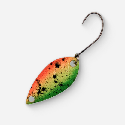 Dancin Fish Baits - Rasta (2.5g) Trout Spoon (Teardrop)