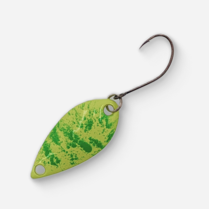 Dancin Fish Baits - Lemon Shock (2.5g) Trout Spoon (Teardrop)