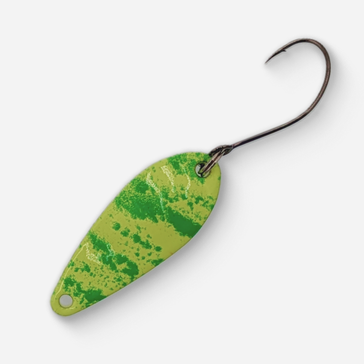 Dancin Fish Baits - Lemon Shock (2.8g) Trout Spoon (Waterdrop)
