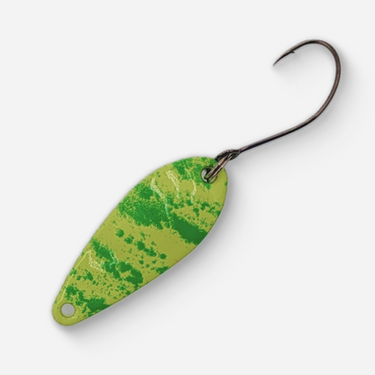 Dancin Fish Baits - Lemon Shock (2.8g) Trout Spoon (Waterdrop)