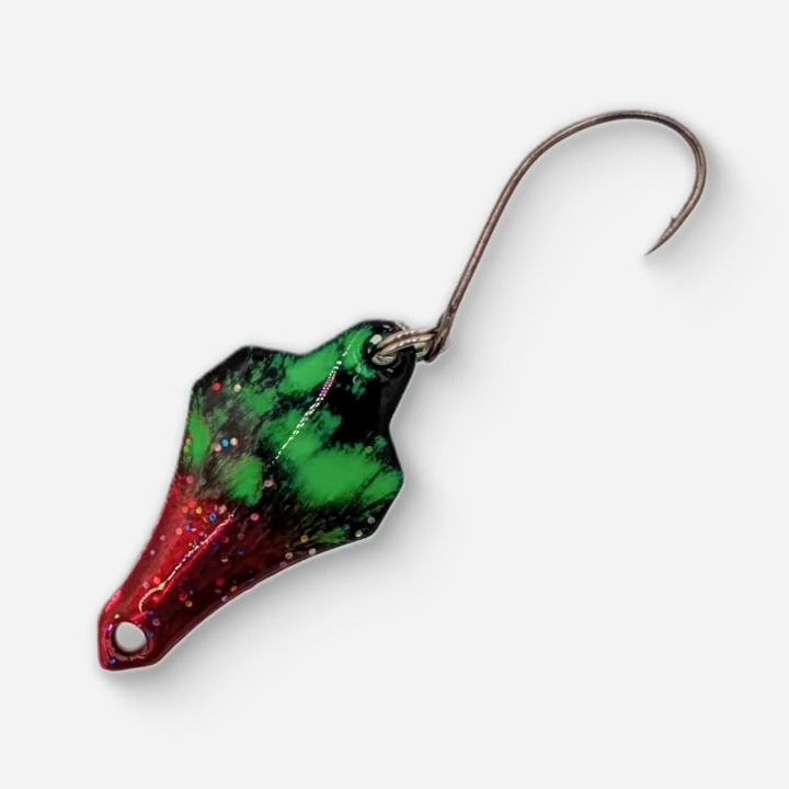Dancin Fish Baits - Poison Apple (3g) Trout Spoon (Jet)