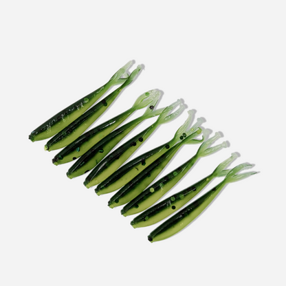 Fish Thugs - Dark Melon Chartreuse (Small) 10-Pack