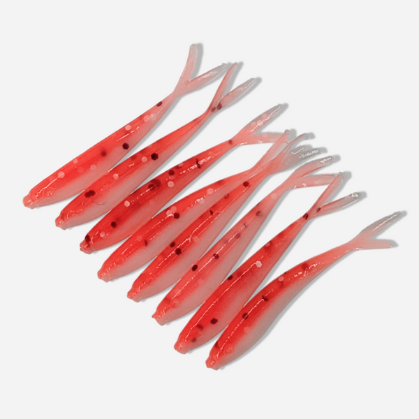 Fish Thugs - Rocket Red & White (Medium) 8-Pack – California Fish Plants